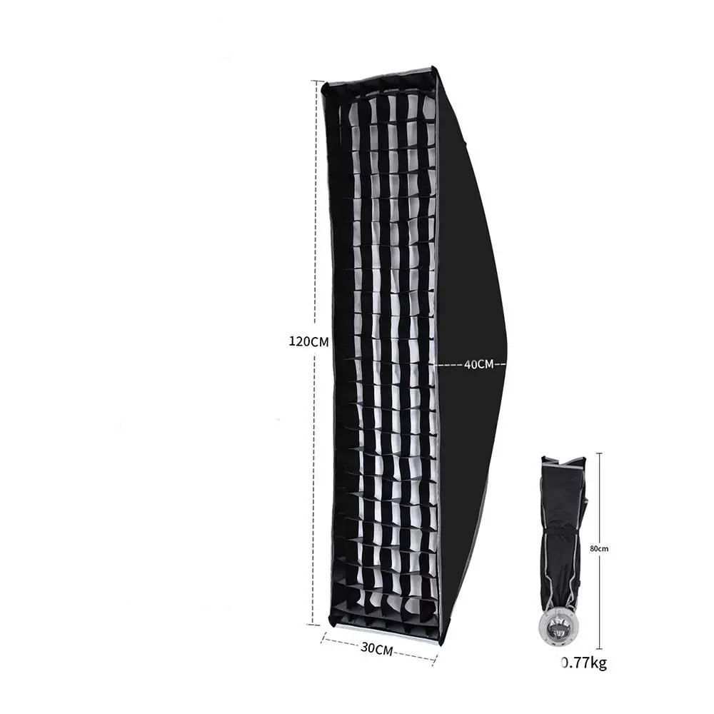 四角长条柔光箱6090 30120便携柔光箱快开快收户外柔光罩方形影视闪光灯宝荣人像轮廓补光柔光箱  第6张